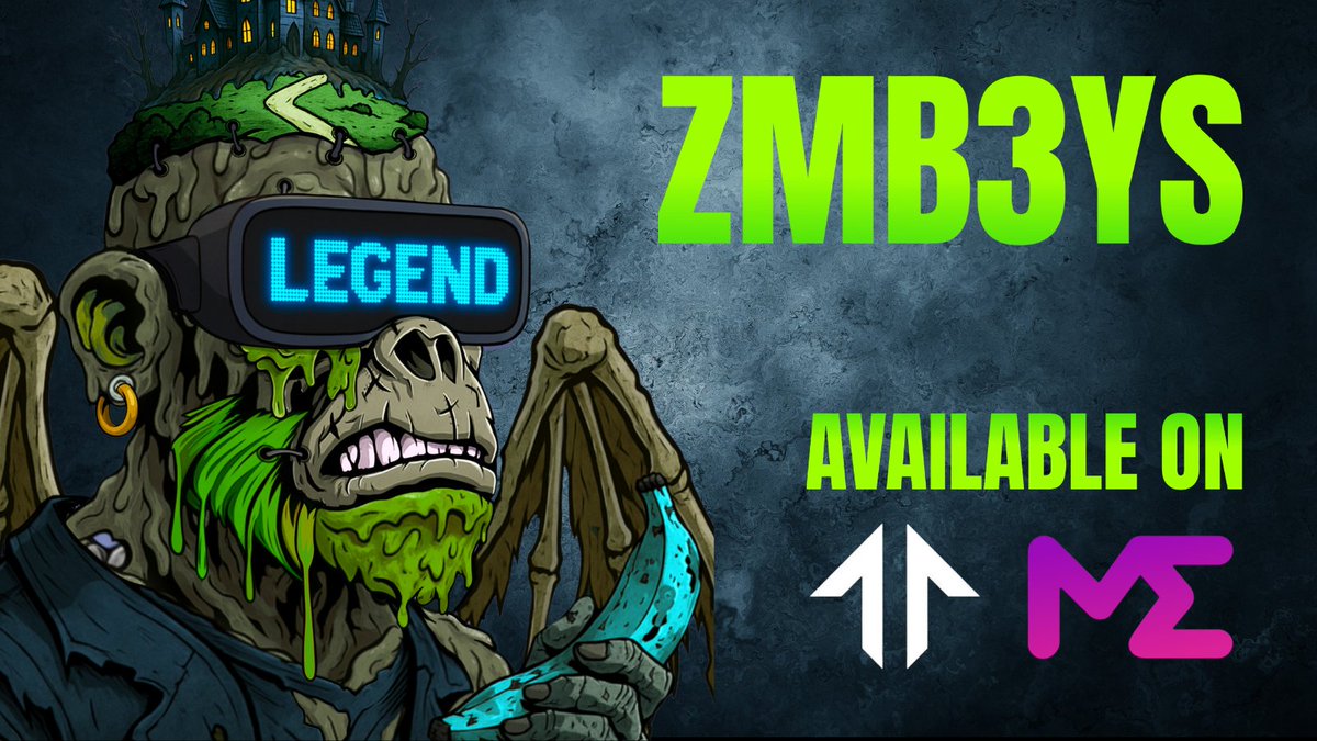 ZMB3YS now live on secondary marketplaces. 

Magic Eden: <a href="/MagicEden/">Magic Eden 🪄</a>  magiceden.io/marketplace/zm…

Tensor Trade: <a href="/tensor_hq/">Tensor ⚡️</a> 
tensor.trade/trade/zmb3ys

Snipe those grails.