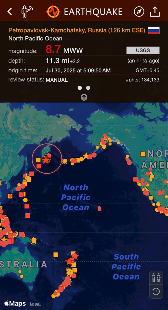 Avoid beaches today around this area. May the #tsunami dissipate within. #earthquake
