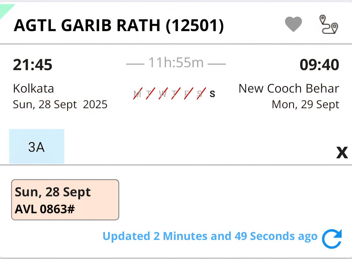 IamBanikSudipta's tweet image. 863 tickets sold out in a minute. @IRCTCofficial know what rush and black marketing happen every year for Durga Puja tickets still they didn&apos;t take any steps to do a aadhaar verification for those tickets.

Students like me can&apos;t go home but families will go on tour! #FraudIRCTC