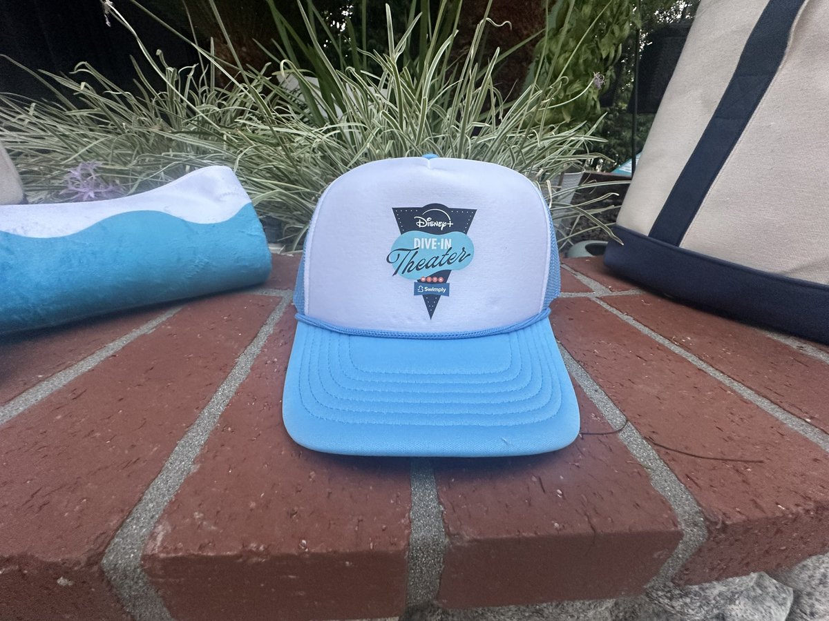 laughingplace's tweet photo. Included in our dive-in screening was an incredible goodie bag that included a tote, tower, hat, Cappy, and a towel! #DisneyPlusThrowback https://t.co/5lEAvQzx3I