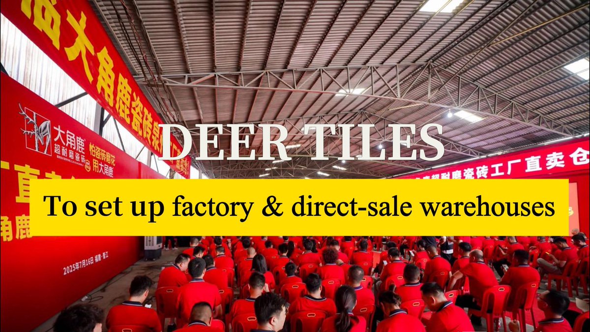 CeramicTWeekly's tweet image. DEER TILES set up the DEER FACTORY DIRECT SALES to reduce costs and improve sales
youtu.be/ycVY804982k?si… via @YouTube 
#ceramic #deer #factory