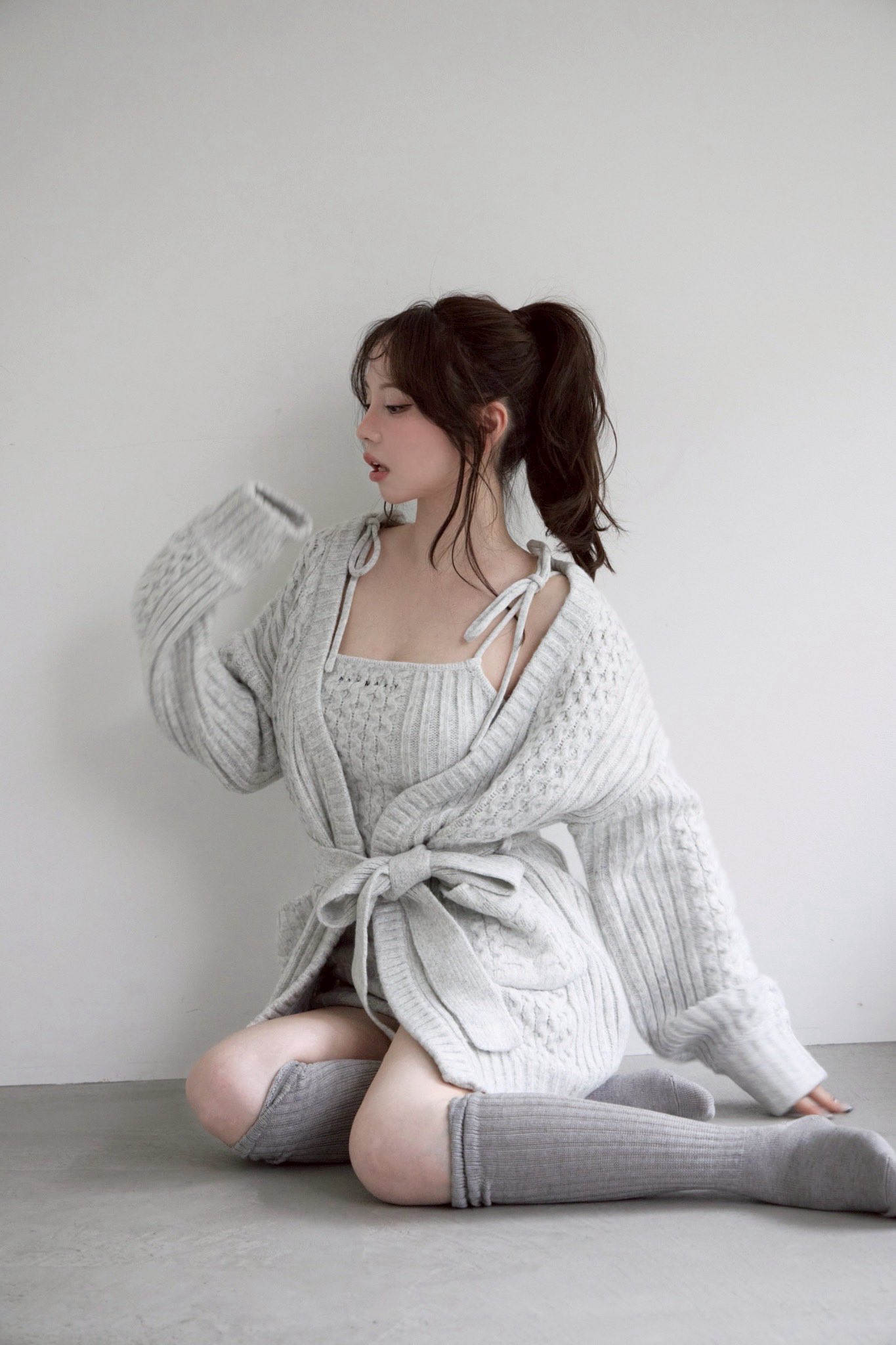 トップス andmary Hug knit camisole pants set up Hug knit camisole pants set up