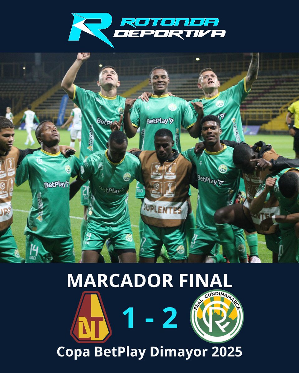 🟢 ¡En alto nivel! ⚽

El Real Cundinamarca <a href="/RealCundi/">Real Cundinamarca</a> superó en Ibagué 1-2 al Deportes Tolima en el partido de ida de la Fase 1B de la Copa BetPlay. El doblete del goleador Jayder Asprilla marcó la diferencia para el 'Cundi'. La vuelta en Bogotá será el miércoles 13 de agosto.