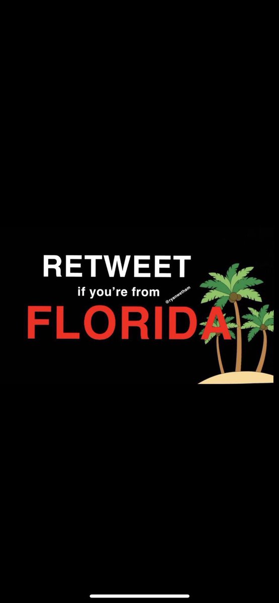 If you’re from 👇🏼
Orlando 
Tampa
Miami
Fort Lauderdale 
Jacksonville 
Tallahassee 
Fort Myers 
St Petersburg 
Panama City 

RETWEET‼️
RETWEET‼️
RETWEET‼️