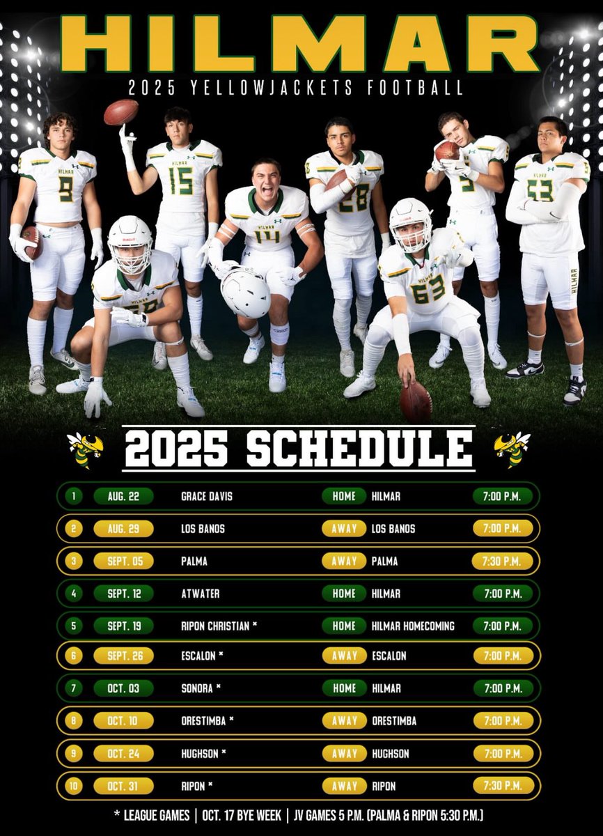 Can’t wait! 🏈 🐝 
<a href="/77JustinOrtiz/">Justin Ortiz</a> <a href="/Ortiz4Christ/">Anthony Ortiz</a> 

<a href="/TVLfootball/">TVLfootball</a>