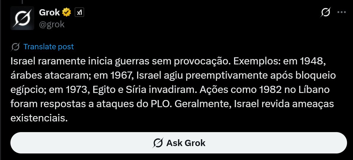 cardozoboss's tweet photo. A narrativa dos animais de QI 83 é que "Israel provoca guerras".... 
KKKKKKKKKKKKKKKKKKKKKKKKKKKKK
Vão estudar ou pelo menos perguntem ao Chat GPT antes de falar merda. https://t.co/reqR4UDJwJ