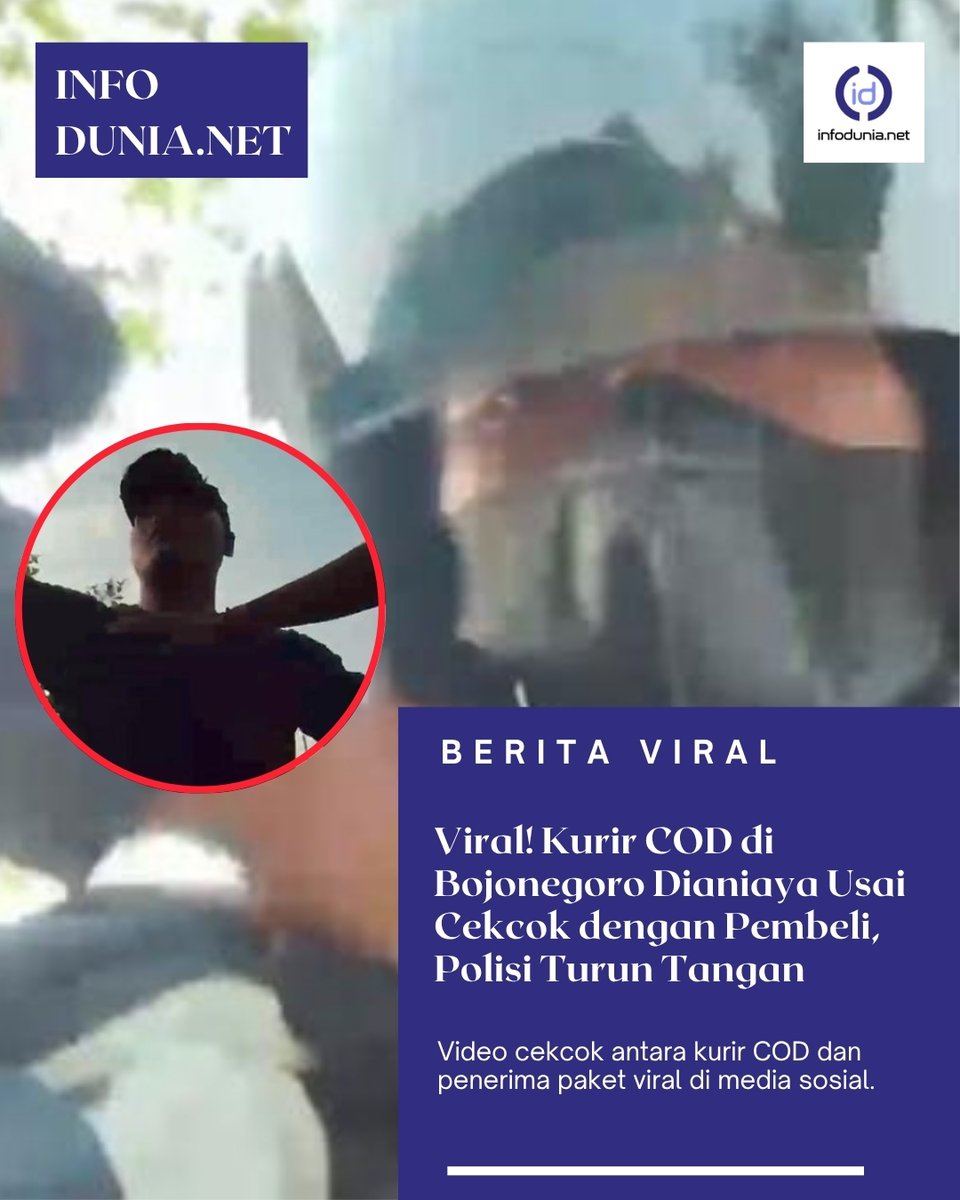 InfoDunia_'s tweet photo. Video cekcok antara kurir COD dan penerima paket viral di media sosial. 

Baca Selengkapnya di Kolom Komentar 👇👇👇

Pagii Private Twitter Nguyen Rusia Tsunami #AduDombaMerah #zonauang️ https://t.co/wXxCuva7wz