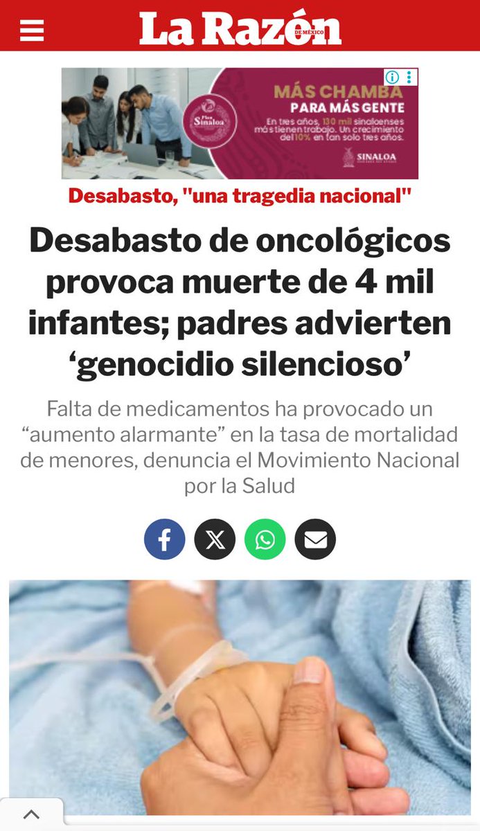 Los padres de niños con cáncer no resisten más. Su mensaje debe ponernos en acción a todos. ¡Ya basta!👇🏻

“Han incumplido sus promesas podridas! Durante seis años de infamia, han mantenido una política desquiciada que ha cobrado la vida de más de 4,000 niñas y niños con cáncer, y