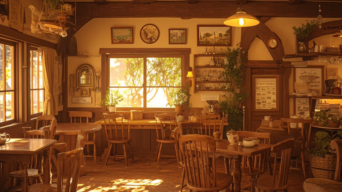 🤍背景無料配布｜16:9

「レトロカントリーカフェ」

サムネ・配信・TRPG等にぜひどうぞ！
使用報告不要です♡

#まいにちなちゃフリ素 #フリー素材 #背景素材
🤍利用規約：sozaiya-create.booth.pm/items/5511320