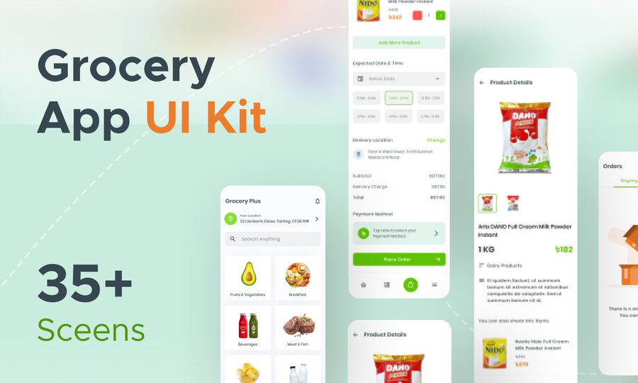 atiq31416's tweet image. FREE @figma Grocery App UI Kit!   

Here&apos;s how to get your copy :  

Follow me, like, comment with &quot;⚡️&quot; and share.  
Dropping next week.
  
Save this post and come back 🙌

#figma #uikit #free #ui #UIUX