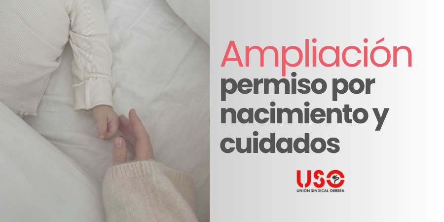 🔵 Mañana se amplía el permiso por nacimiento:
👨‍👩‍👧‍👦19 semanas para familias biparentales
👩‍👧32 semanas para monoparentales
📌 Esta medida NO afecta al permiso parental no retribuido de 8 semanas.

👉 uso.es/manana-entra-e…
#PermisoPorNacimiento #USOTeInforma #DerechosLaborales
