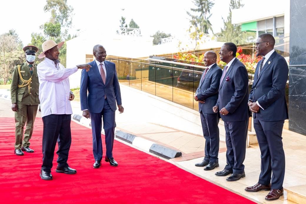 Uganda 🇺🇬 President Yoweri Museveni at State House , Nairobi🇰🇪