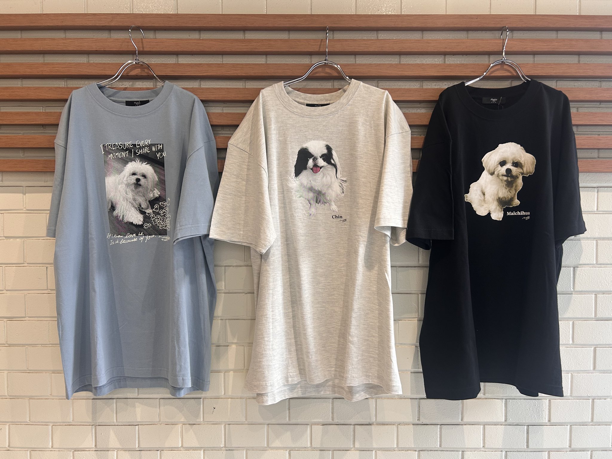 美品 marble SUD マーブルシュッドEMB Shiba スウェット 柴犬 marbleSUD 春もの続々入荷中❣️『EMB shiba スウェット』 - C