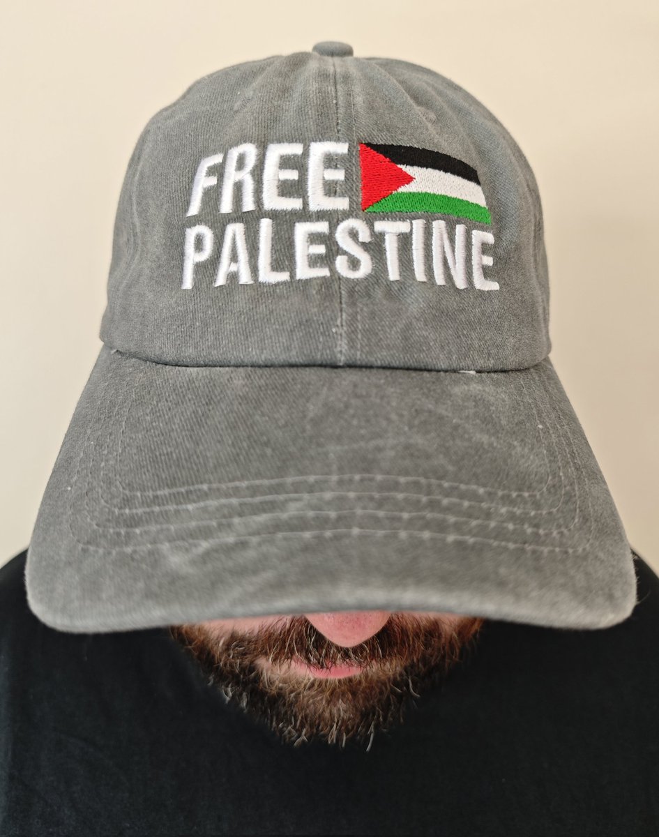 Got a new hat in Co. Clare on Sunday that I'll be proudly wearing to Dublin today for week 73 of my Palestine solidarity protest at the US Embassy.

I'll be there this afternoon from 2-3, calling on the US and Israel to let aid in to Gaza NOW!

All are welcome 🇵🇸

#FreePalestine