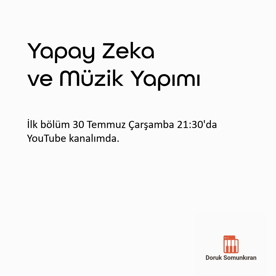Yapay zeka ile herkes müzik üretebiliyor. Peki öğrendiğimiz o kadar şey boşa mı gitti? Yoksa avantaja mı dönüştü? Yeni canlı yayın serimizde bu sorunun cevabını arayacağız. Konu başlıklarından bazıları:

✅ Müzisyenler için etkili prompt yazım teknikleri
✅ Armoniyi etkin biçimde