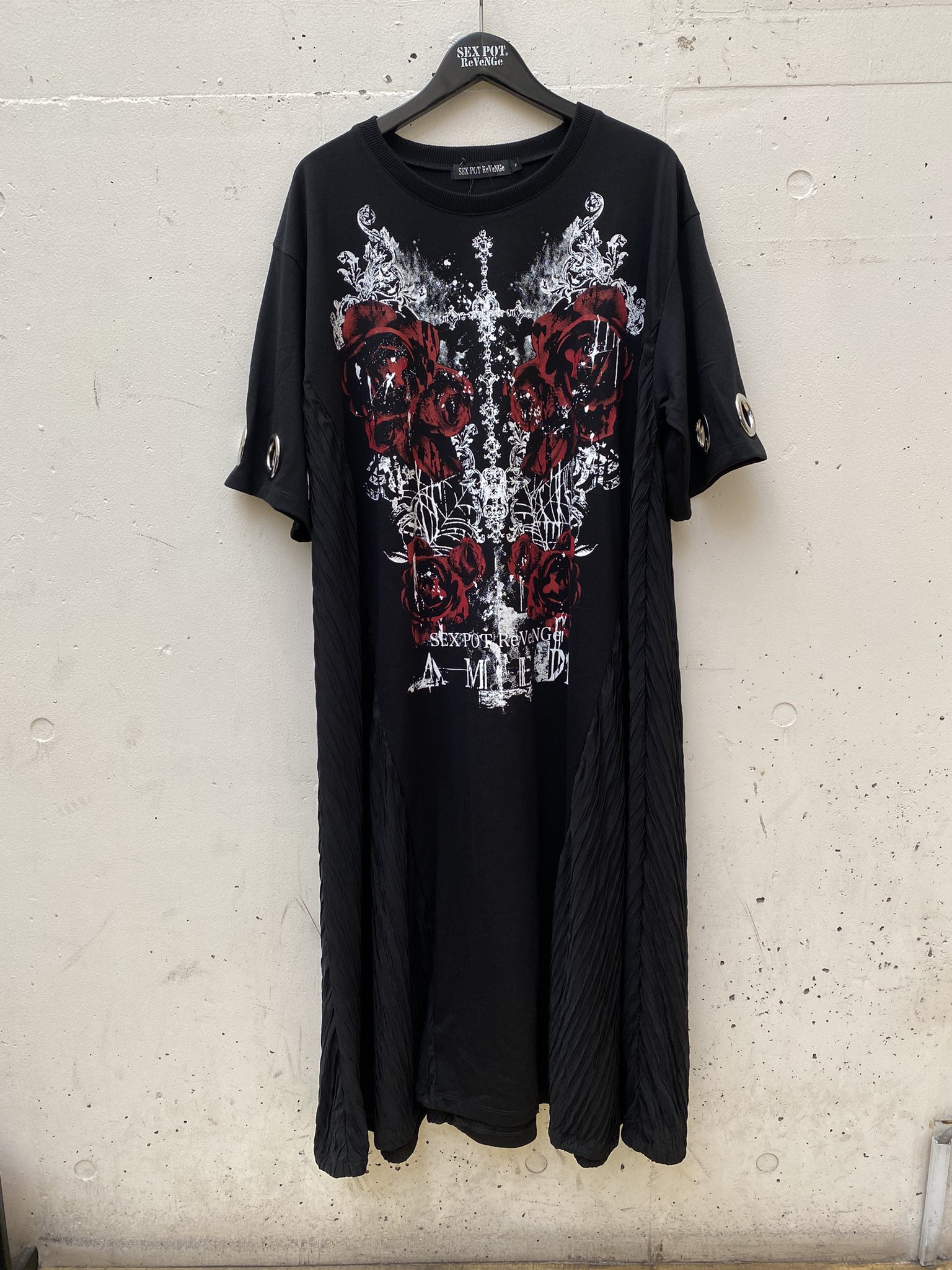 SEXPOT Revenge アシメ カスタム ダメージ カットソー S セクポ SEX POT ReVeNGe - SEX POT ReVeNGe セックスポット Tシャツの