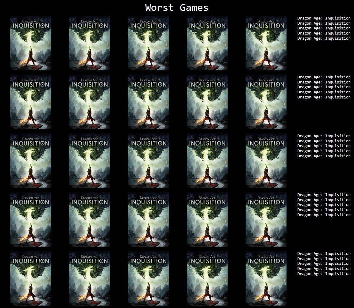 My totally fair and unbiased list of 25 favourite and least favourite games 👀