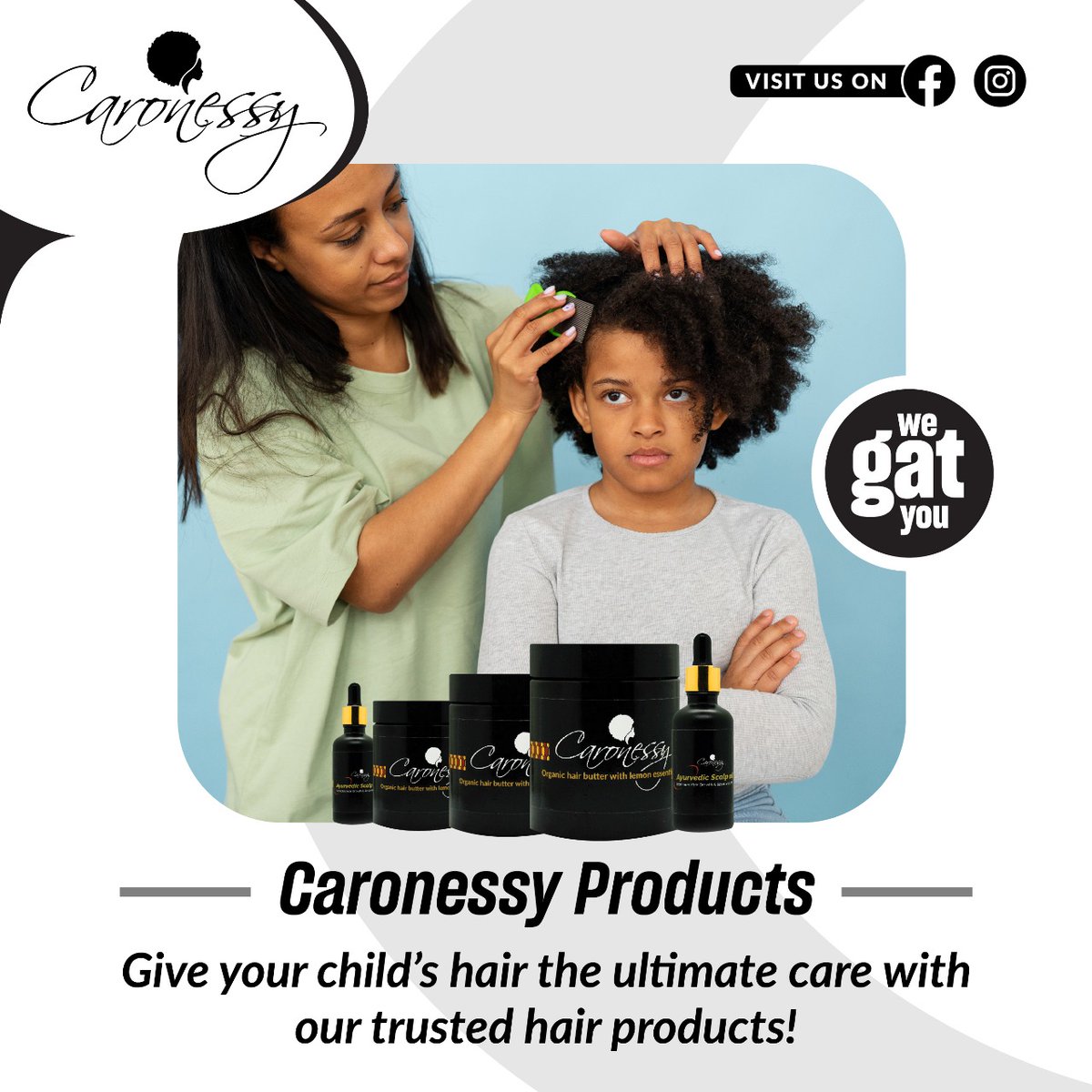 caronessy's tweet photo. "Give your child's hair the love and care it deserves with Caronessy!  Trusted by parents, our natural products are perfect for nurturing healthy, beautiful hair. Because every kid deserves to feel confident and happy.  #Caronessy #KidsHairCare #HealthyHair #NaturalBeauty" https://t.co/q0rJ3yL2dt