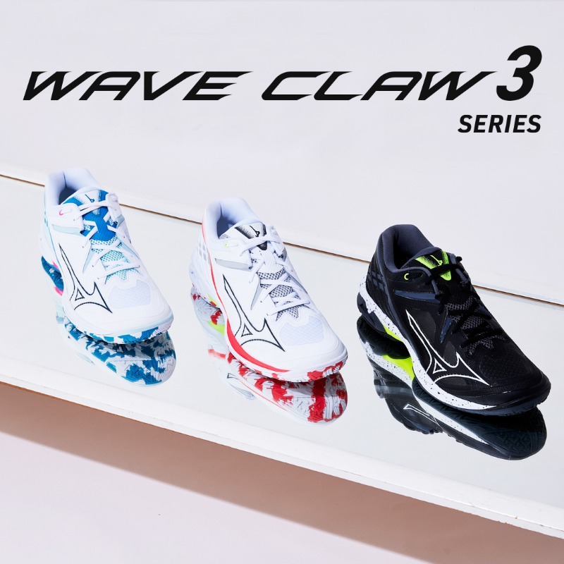【廃盤・貴重】ミズノ バドミントン シューズ（奥原希望仕様） 奥原希望 選手使用 「 #WAVE_CLAW 3」は 👟2E相当の 3 FIT 👟3E相当の