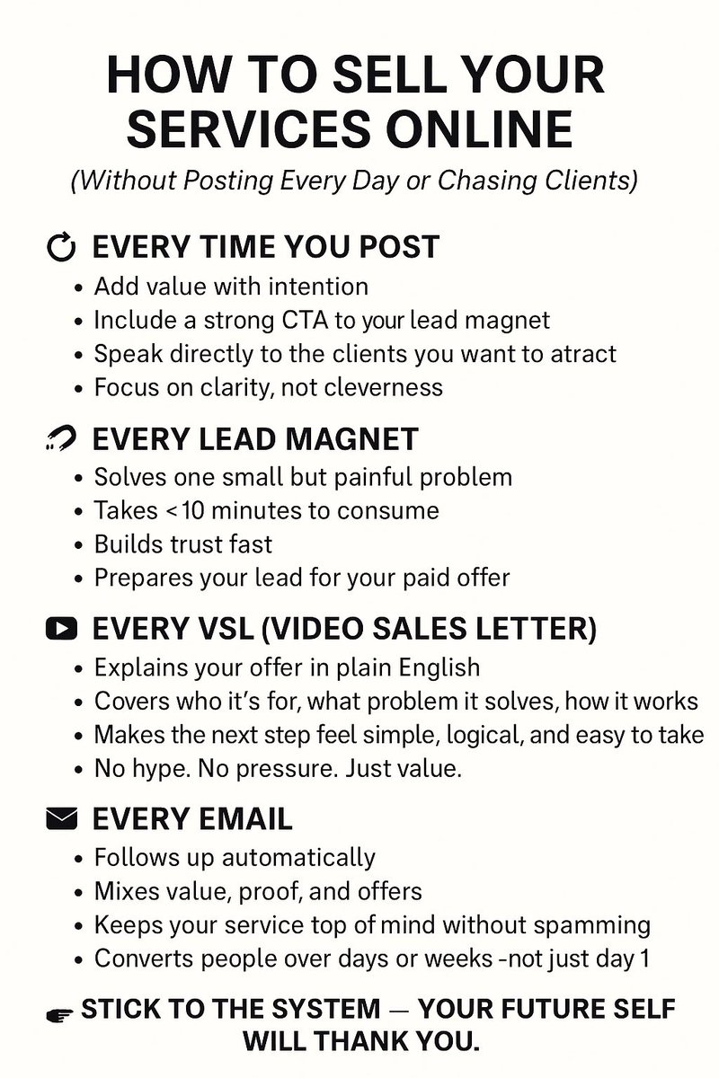 The EXACT system I use to sell my $5k+ services without cold calls.