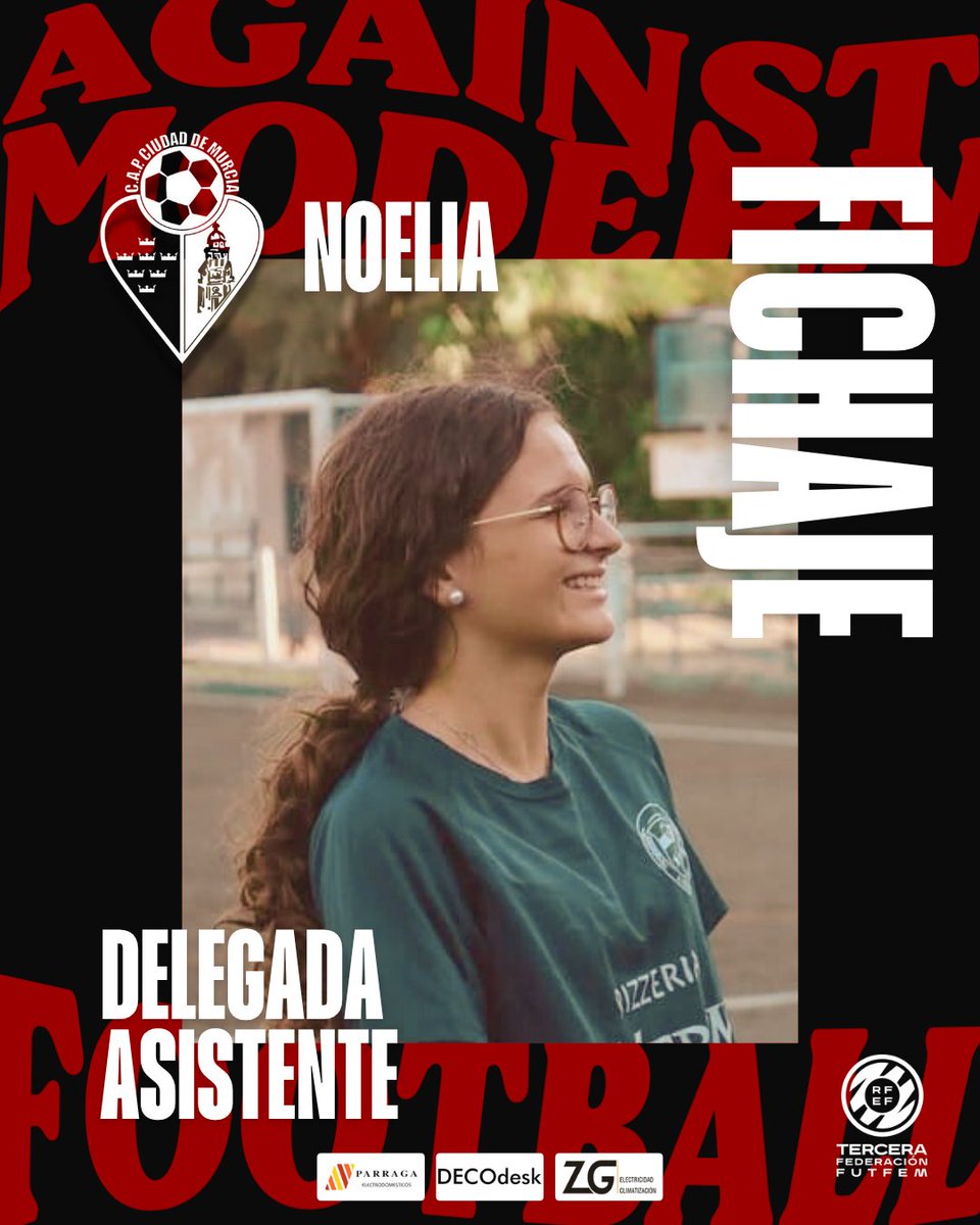 🫂 𝗙𝗜𝗖𝗛𝗔𝗝𝗘 𝗡𝗢𝗘𝗟𝗜𝗔

👉🏼 Noelia ficha por el Ciudad. Otra pieza más para el puzzle rojinegro con la incorporación de la nueva asistente de campo para el equipo femenino.

🤝🏻 ¡Bienvenida, Noelia!

#SinTiNoHayCiudad
#Ciudad2526 ❤️🖤