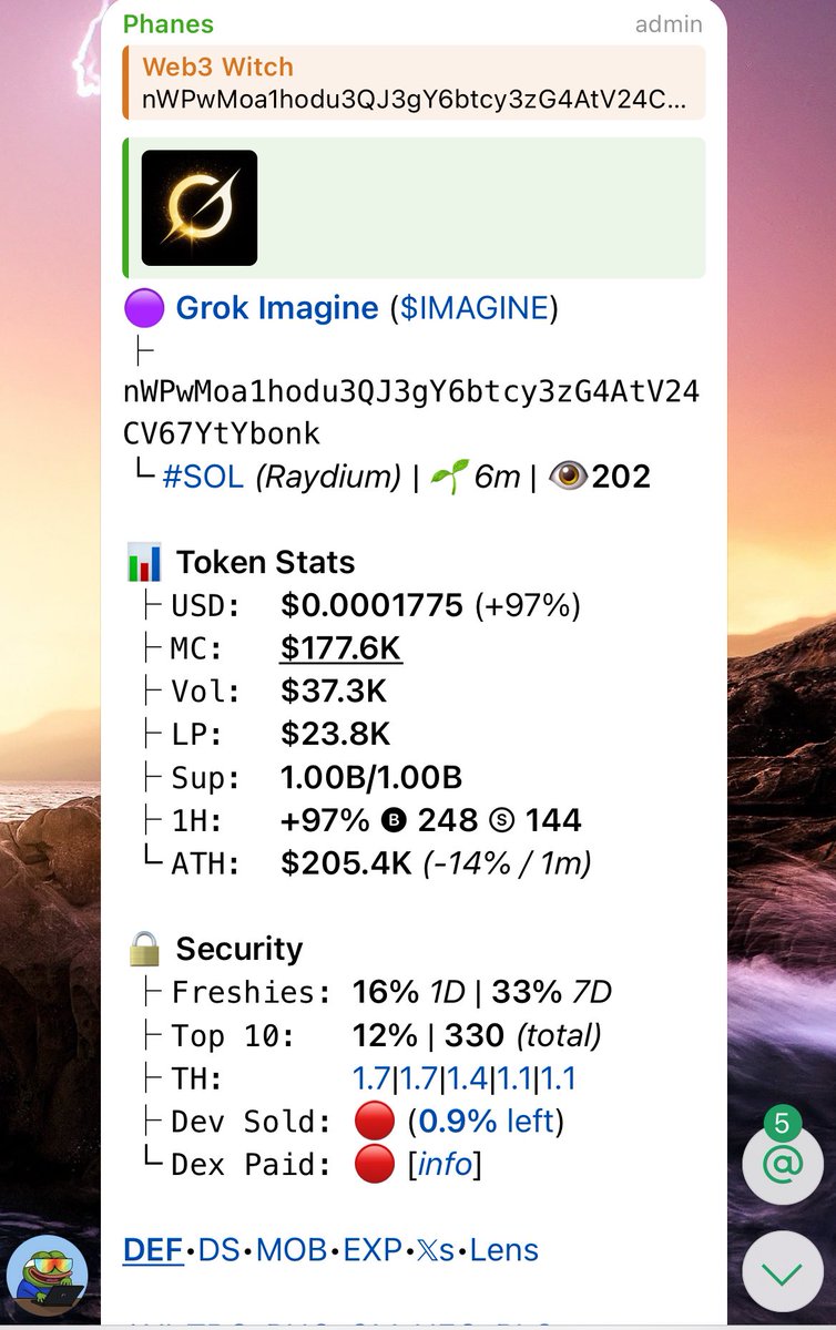 MvnstarX's tweet photo. 🚨 New CA Drop
$IMAGINE — early birds already whispering.
CA: nWPwMoa1hodu3QJ3gY6btcy3zG4AtV24CV67YtYbonk
My Telegram group gets these calls first.
Most people imagine… my team profits.
Tap in before the next one flies.
🧠 https://t.co/RFCW6aj7Jk
#Solana #AlphaDrop #CAcall #Web3Witchh #IMAGINE #DegenAlert
