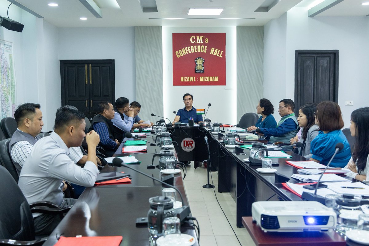 A meeting on the construction of the Mizoram State Super Speciality Cancer &amp; Research Centre at Zemabawk, Aizawl, was held today at the CMO Conference Hall. Chaired by CM Shri <a href="/Lal_Duhoma/">Lalduhoma</a>, the meeting was attended by Adviser to CM, Shri <a href="/Lalvenchhunga/">TBC Lalvenchhunga</a> and HFW officials.