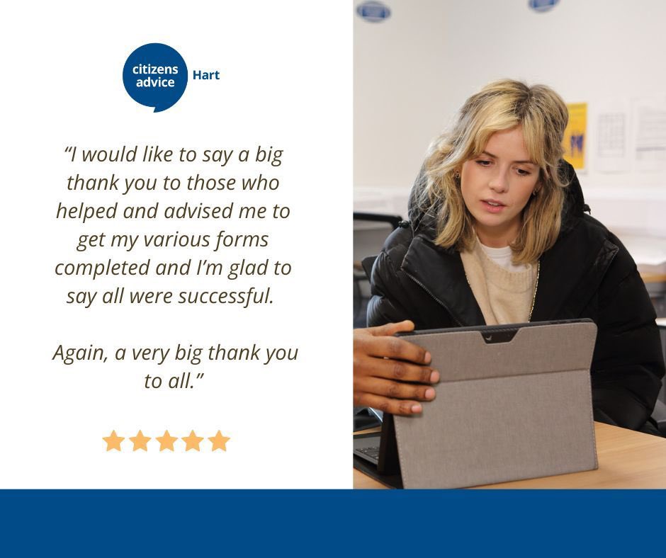 Citizens Advice Hart tweet media