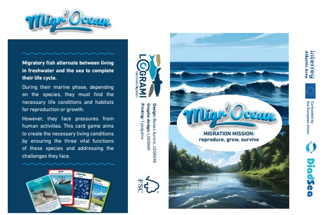 AtlanticArea's tweet image. 🏖️ 🎣 Educational games for #summerbreak 
@DiadSea project, supported by Interreg Atlantic Area, is working on the theme of migratory fish in the #Atlantic. For gamers aged +15, the proposal is to play 𝐓𝐡𝐞 𝐌𝐢𝐠𝐫'𝐎𝐜𝐞𝐚𝐧 𝐜𝐚𝐫𝐝 𝐠𝐚𝐦𝐞

🔗 lnkd.in/dT9hQ4q9