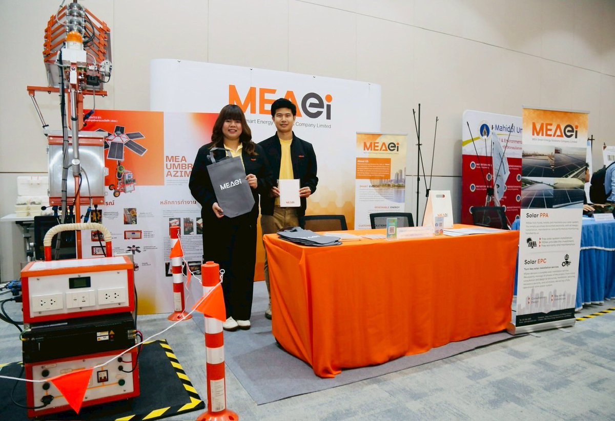 mea_news's tweet photo. MEA ร่วมโชว์นวัตกรรมงานบริการในงานวันวิชาการ "AquaNext MWA 2025"
คลิก ▶️ https://t.co/kIUcdURz2u
#AquaNextMWA2025
#MEAxMWA #MEAei
#ChargeSurebyMEA #Powerlyze
#MEAUmbrellaAzimuth
#MEAeservice #การไฟฟ้านครหลวงในมือคุณ
#MEA #การไฟฟ้านครหลวง
#พลังงานเพื่อวิถีชีวิตเมืองมหานคร https://t.co/8kTpaqoqyT