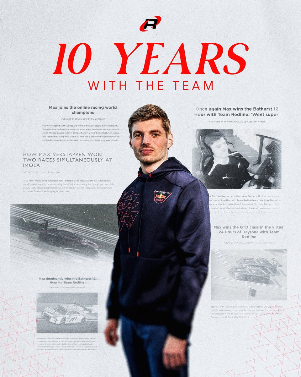 VerstappenSim's tweet photo. It’s been 10 simply lovely years ❤️ Onto many more 👊 https://t.co/rMu7UYy6Ir