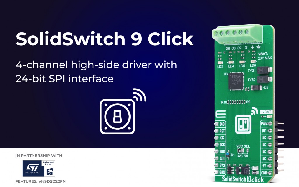 MIKROE (@mikroel) on Twitter photo 🔌 Switch Smarter with SolidSwitch 9 Click
High-side control made easy with VN9D5D20FN inside. #STAuthorizedPartner <a href="/ST_World/">STMicroelectronics</a>
✅ Explore the board today: mikroe.com/blog/solidswit… 🔌 Switch Smarter with SolidSwitch 9 Click
High-side control made easy with VN9D5D20FN inside. #STAuthorizedPartner <a href="/ST_World/">STMicroelectronics</a>
✅ Explore the board today: mikroe.com/blog/solidswit…