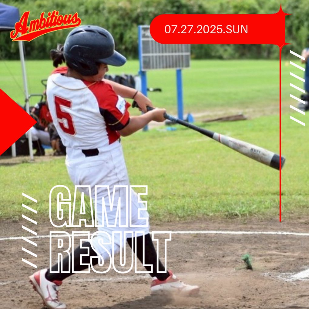 【ユース試合】

女子軟式野球リーグが行われ、ヴィランズさんと試合を行いました😊

0-14●負け

相手の守備の壁を崩すことが出来ず得点を得ることができませんでしたが、自分達の課題点を見つけることが出来た試合でした！

ヴィランズさん暑い中ありがとうございました！