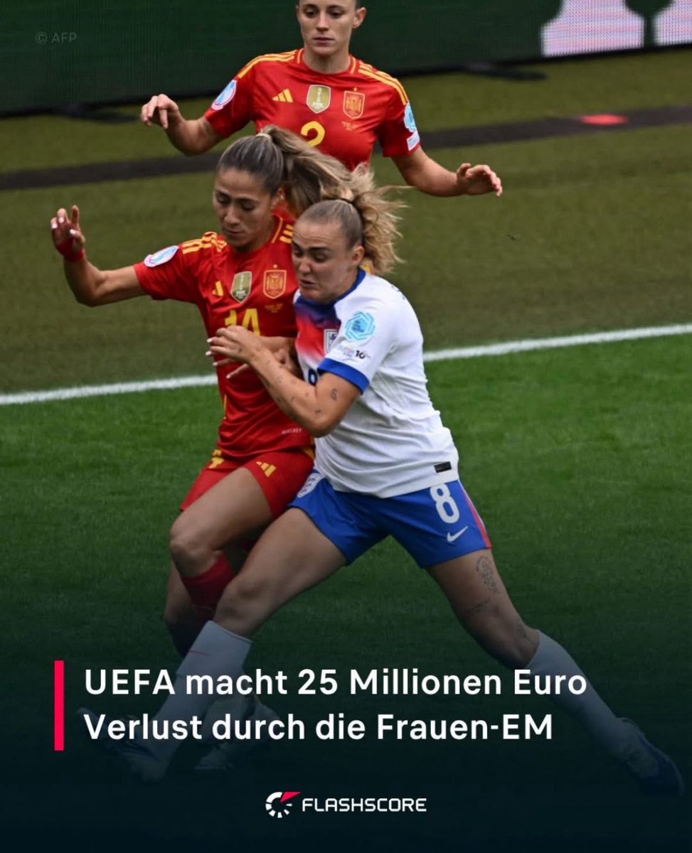 Gut gealtert 😂

Gleiche Bezahlung ist bei normaler Arbeit natürlich wichtig - aber die Fußballer verdienen ja nicht so viel Geld, weil die 90 Minuten Fußball spielen, sondern weil so ein Champions League Finale halt 450.000.000 Menschen schauen &amp; die Fans die Trikots kaufen usw