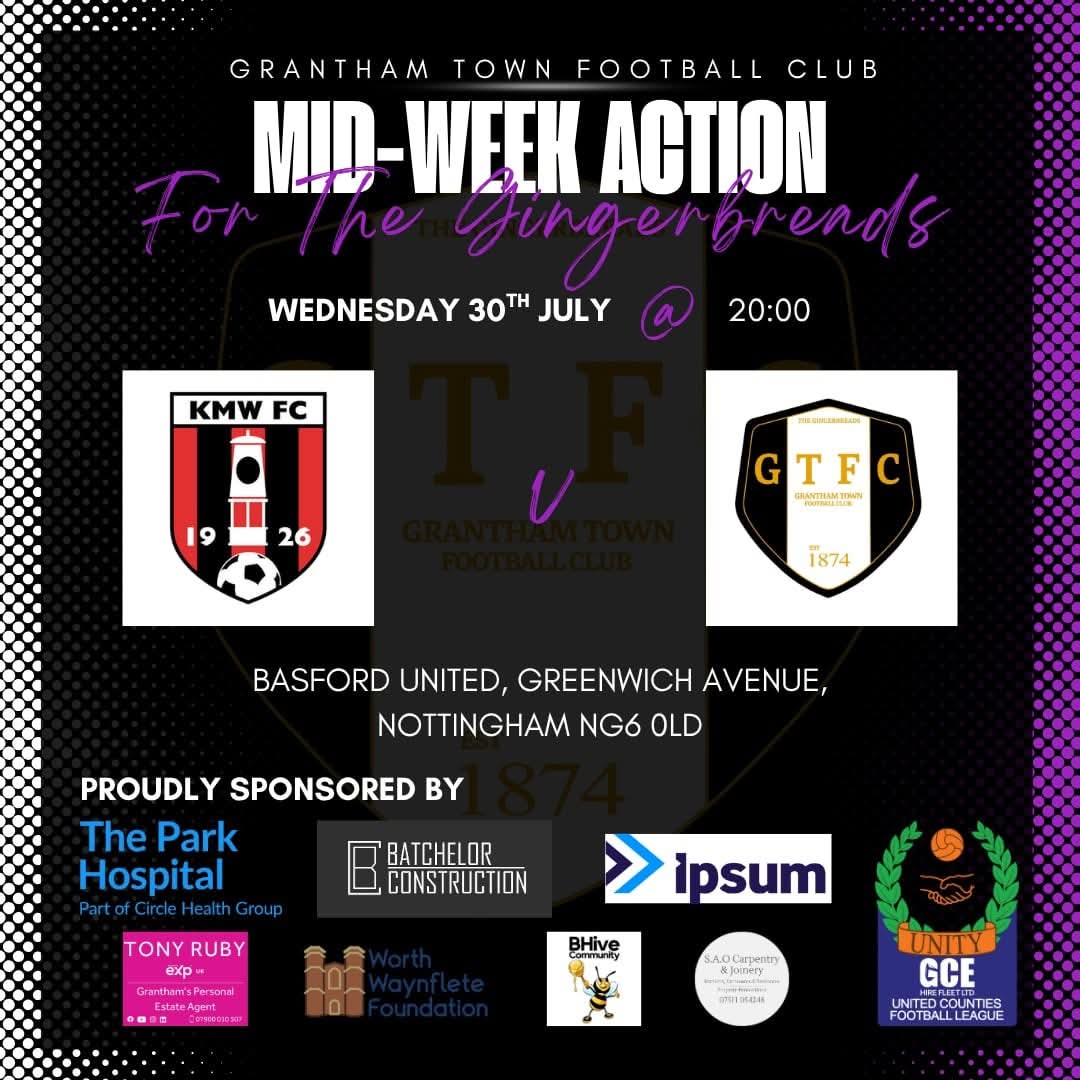 ⚽️ GAME DAY ⚽️ 

Your gingerbreads travel to Kimberley MWFC  

🆚 <a href="/KimberleyMWFC/">Kimberley MWFC</a>
📅 30th july 
⏰ 20:00
🏟️ baseford United Greenwich Avenue.     ng6 0ld
🏆league  

#GTFC