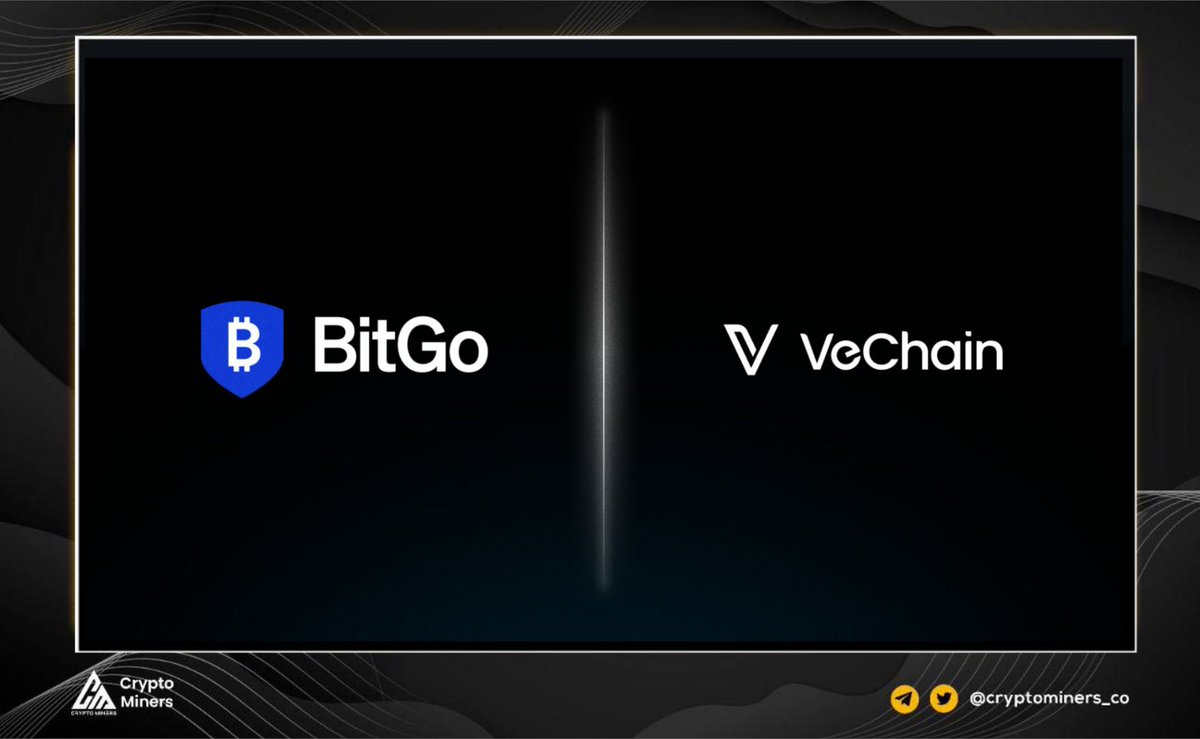 CryptoMiners_Co's tweet image. #VeChain Partners with #BitGo to Unlock Institutional-Grade Custody & Staking!
@VeChainOfficial has officially integrated with @BitGo, bringing regulated custody, staking and tokenization infrastructure to the VeChainThor ecosystem.
- Secure, regulated custodian services
-…