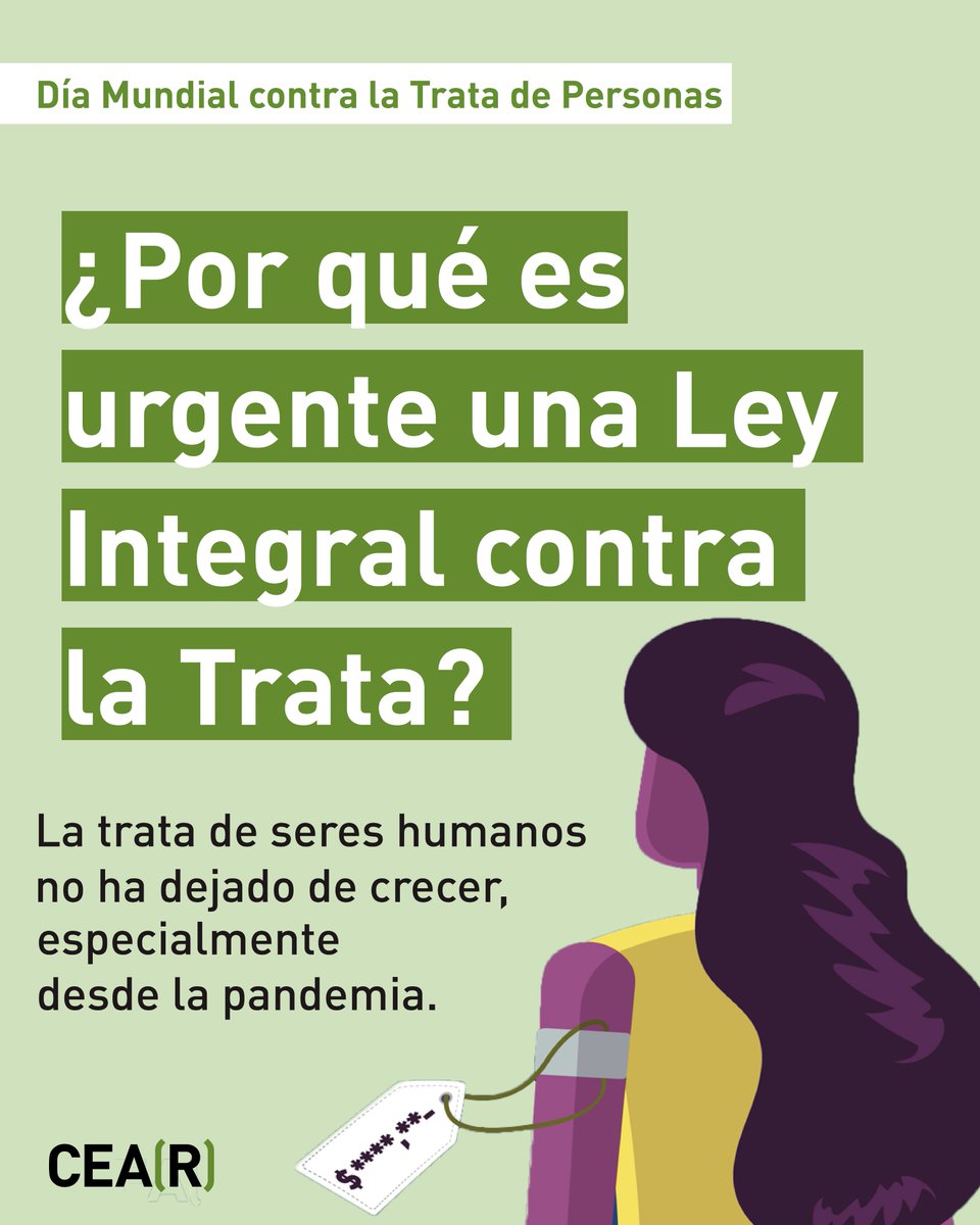 ❌⛓️ En el Día Mundial contra la Trata de Personas, alertamos del peligro que este fenómeno supone para las personas migrantes y refugiadas, especialmente mujeres y niñas, y señalamos la necesidad urgente de aprobar una Ley integral que garantice su protección.

🧵👇