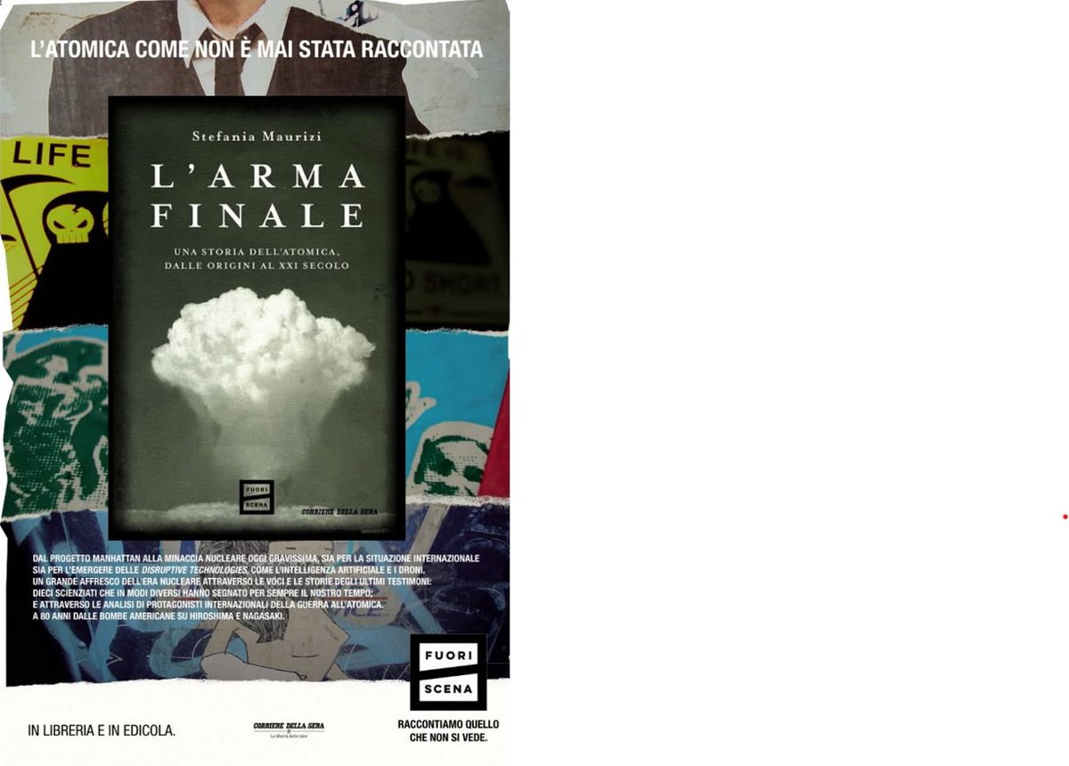 grazie al <a href="/Corriere/">Corriere della Sera</a> per questa pagina di ieri sul mio libro #LArmaFinale (#FuoriScena,RCS),  che è ora in tutte le librerie e, per un mese,  in edicola con il Corriere.

Grazie anche al mio notevole editor, <a href="/maudonati/">Maurizio Donati</a>!