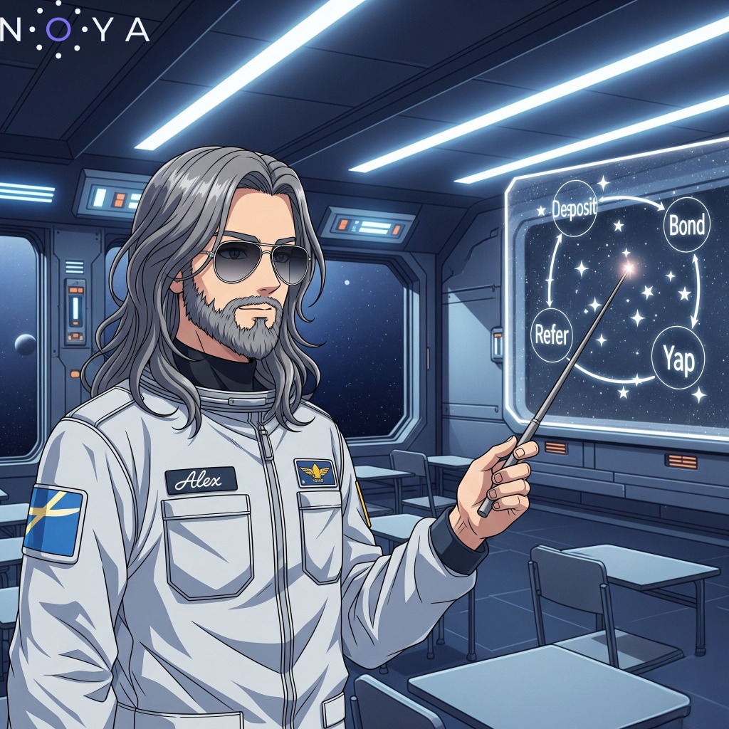 Gm fam ☀️ 

Noya isn’t just a protocol to use, it’s an ecosystem to build, together.

Here’s what your actions really mean 👇

🔹 Deposit: You're not just adding liquidity. You're powering the AI brain, becoming a vital part of the intelligent core that fuels the entire network.