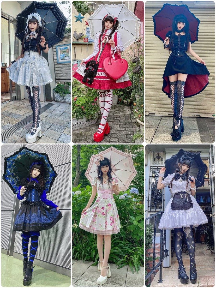 洋服に合わせて持つ傘を考えるの楽しい🌂