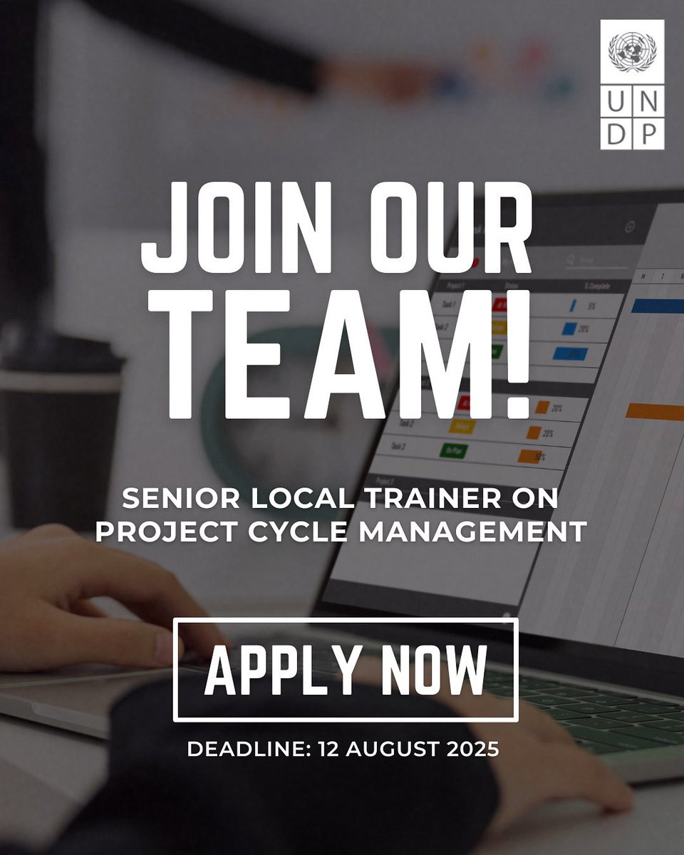 UNDP_Kosovo's tweet photo. We are looking for a Senior Local Trainer on Project Cycle Management.

Learn more and apply here: https://t.co/iKNNqJ1Wqo

#JobOpportunity #ApplyNow #UNDPKosovo https://t.co/xQxlcQudyD