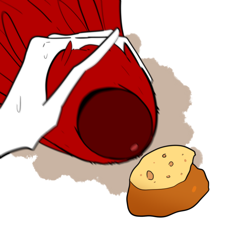 김밥먹으려고 하는 냥이 말리는 짤 너무 귀여워서
아슈마후로 그려보았다