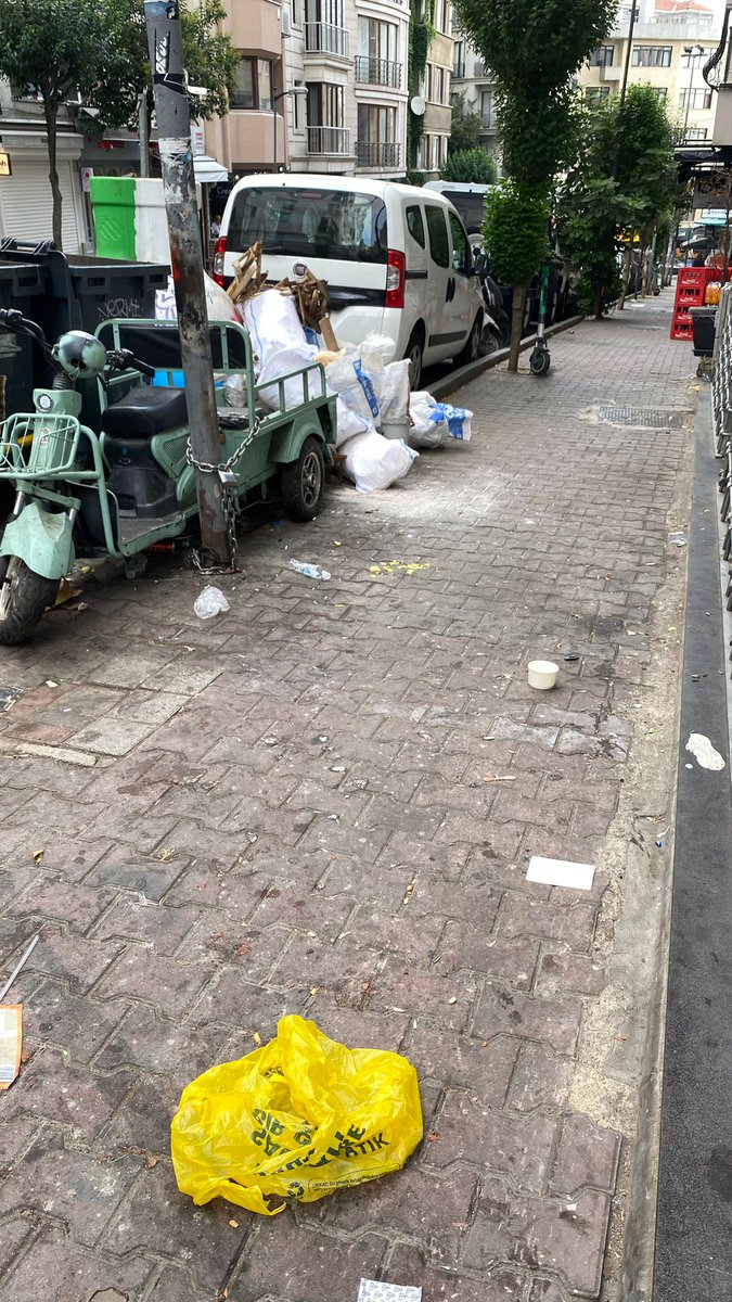 Türkiye'nin en pahalı mahallelerinden Nişantaşı'nda durum bir felaket...
Sokaklar çöp ve pislik dolu 
Malum Belediye Başkanı cezaevinde yerinde kayyum var
Kayyum da își iyice boşlamış görünüyor