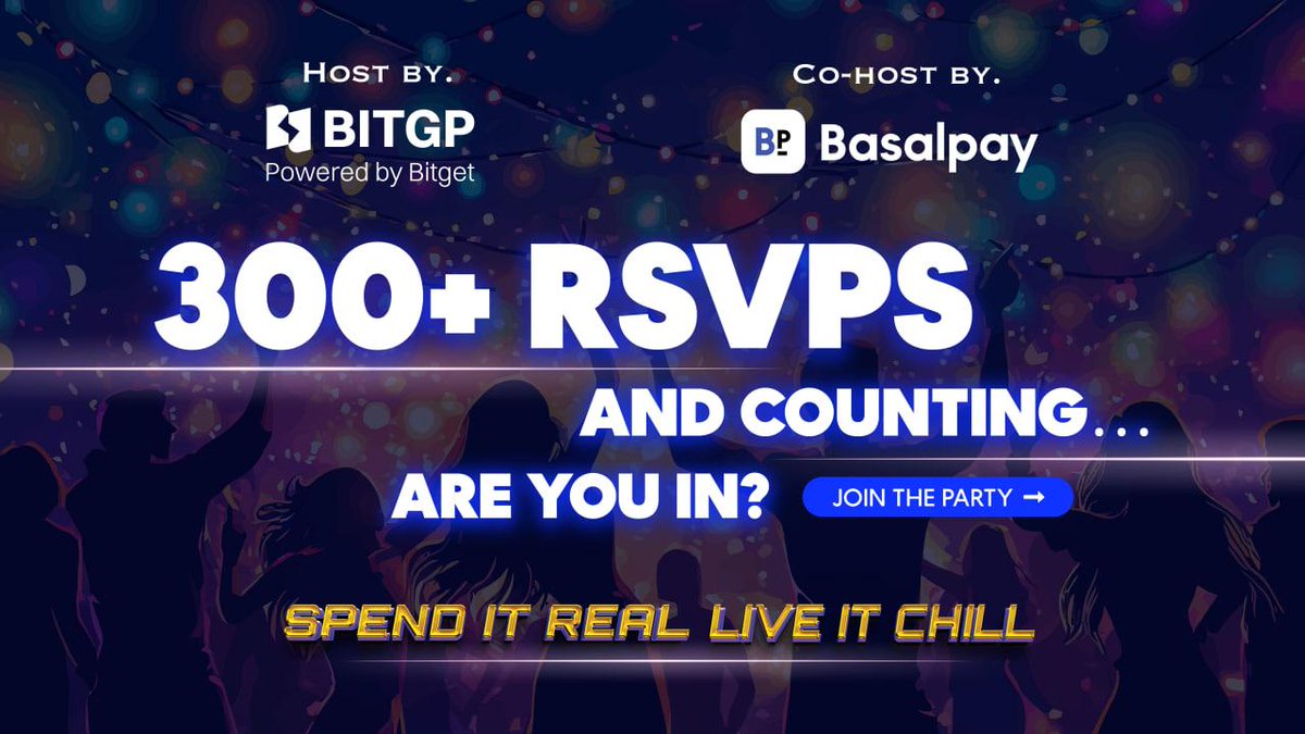 Basal Pay ✈️ (@basalpay_app) on Twitter photo 🔥 Basal Pay teams up with BitGP – Over 300 already locked in for an epic night!
We’re thrilled to announce that over 300 guests have already registered for our exclusive side event <a href="/gmvn_official/">GM VIETNAM (🌞,🇻🇳) | Vietnam Blockchain Week</a> “Spend it real – Live it chill” happening on July 31!
Get ready for a night of: 🔥 Basal Pay teams up with BitGP – Over 300 already locked in for an epic night!
We’re thrilled to announce that over 300 guests have already registered for our exclusive side event <a href="/gmvn_official/">GM VIETNAM (🌞,🇻🇳) | Vietnam Blockchain Week</a> “Spend it real – Live it chill” happening on July 31!
Get ready for a night of: