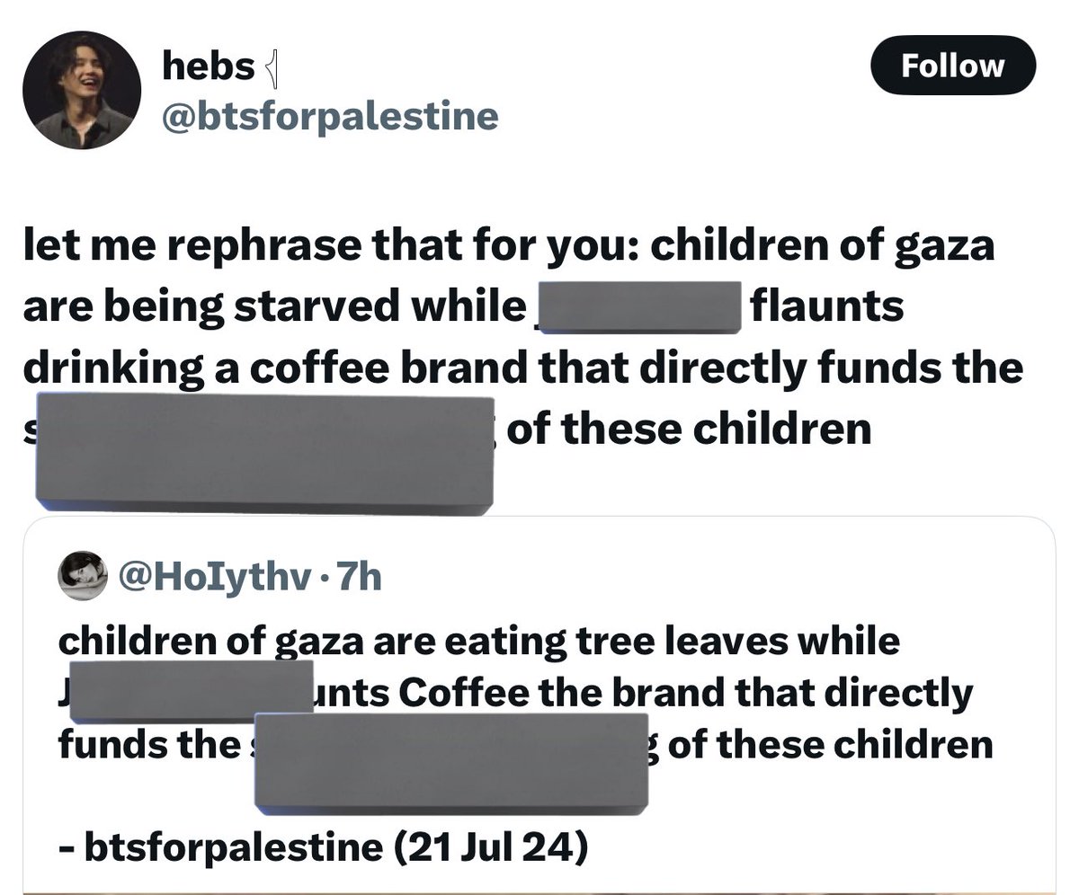 blockforJK's tweet image. 🚨 REPORT + BLOCK 🚨

If you thought for a moment with your own head instead of the hatred you've been pent up towards 🐰, maybe we could get something out of it. But i’m asking too much. 

📌 x.com/hoiythv?s=21&amp;amp;t…
📌 x.com/btsforpalestin…