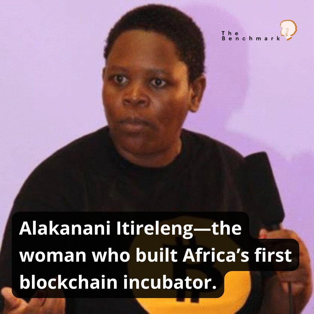 TheBenchmark22's tweet photo. In Botswana, Alakanani Itireleng turned loss into legacy — building Africa’s first blockchain hub to unlock crypto for impact.

@bitcoinlady
#TheBenchmarkWomen https://t.co/YMOdcvsN3L