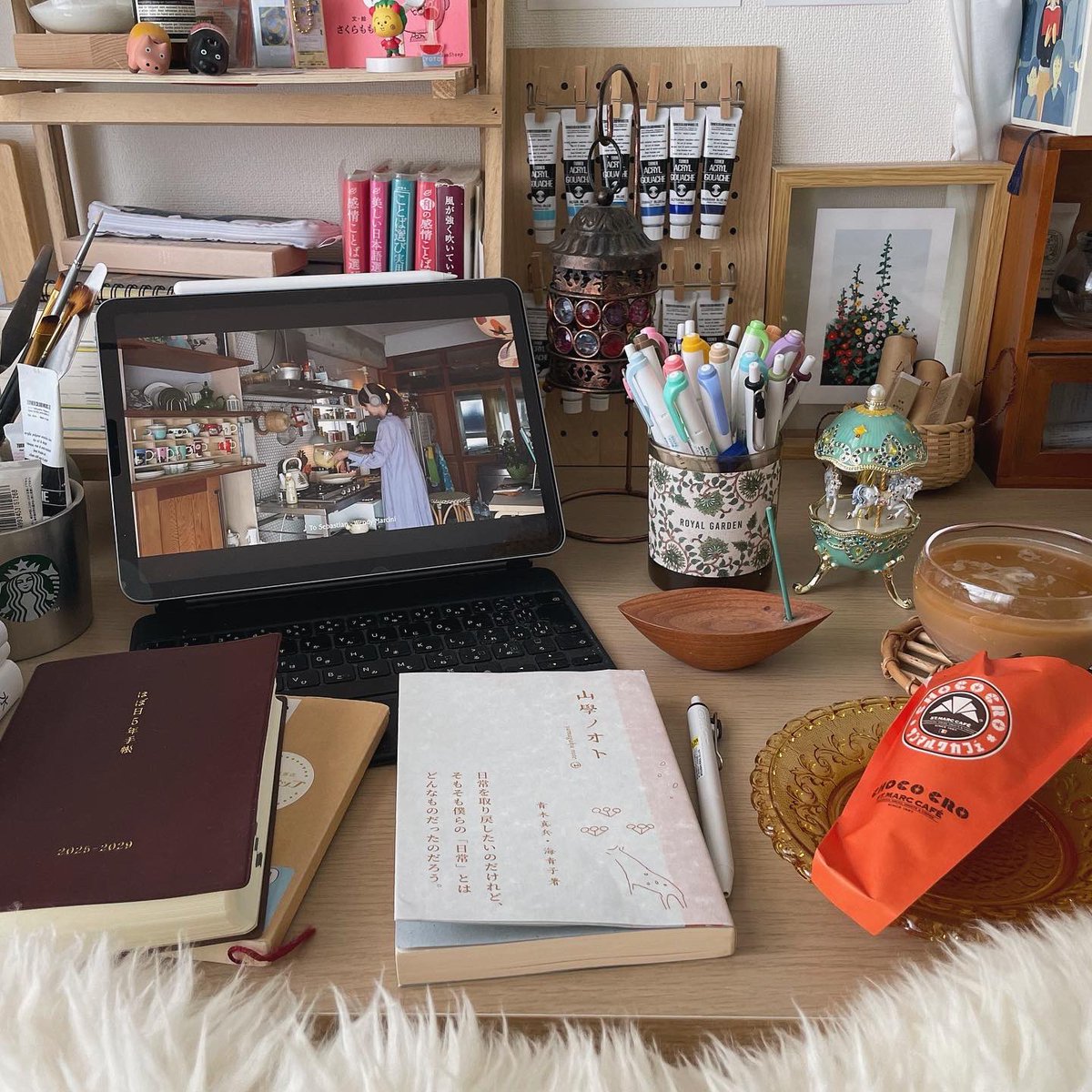 定期的に食べたくなるサンマルクコーヒーのチョコクロワッサンで始める朝🥐🍫