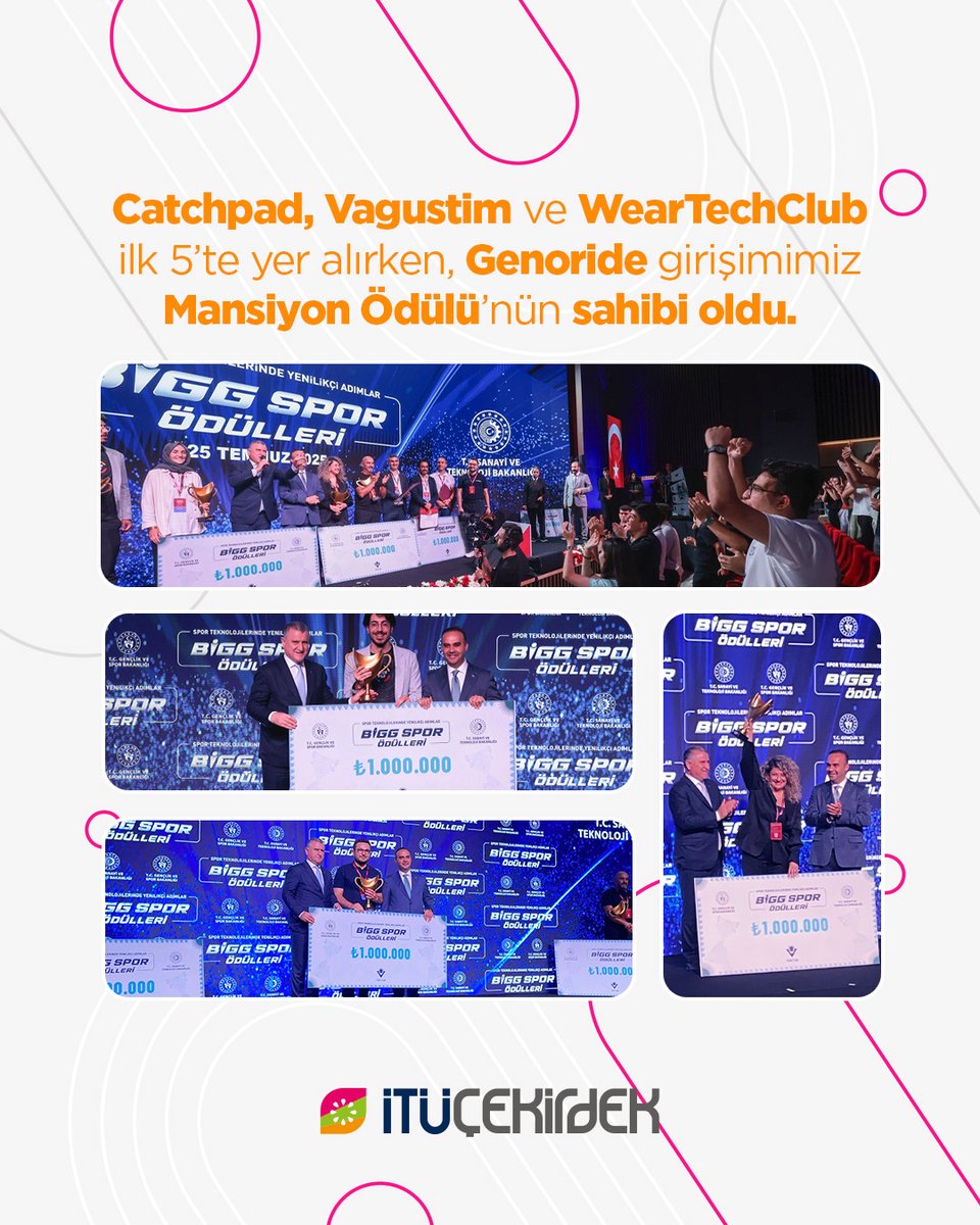 Üçüncü kez sahiplerini bulan BİGG Spor Ödülleri’nden 4 İTÜ Çekirdekli Girişim Ödülle Döndü! 🧡

Spor teknolojileri alanında yenilikçi ürün ve çözümler geliştiren girişimcilerin ödüllendirildiği BİGG Spor Ödülleri, Sanayi ve Teknoloji Bakanı Sn. Mehmet Fatih Kacır ile Gençlik ve