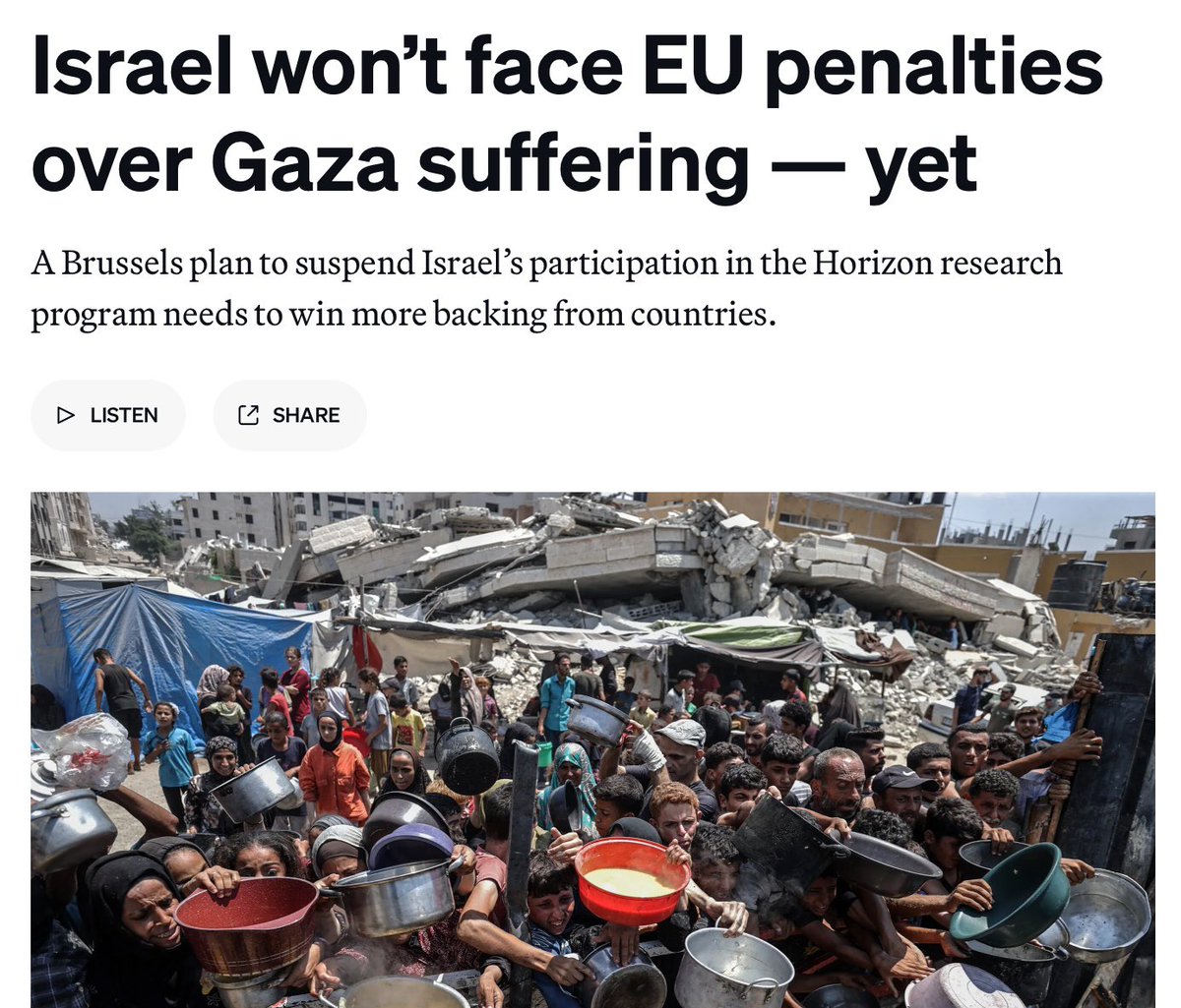 🇮🇱🇪🇺 Enkele weken geleden riep ik de Europese Commissie op om dringend onderzoek te doen naar de Israëlische deelname aan Europese onderzoeksprojecten, waarbij fondsen via samenwerkingen terechtkomen bij het Israëlische leger of defensiebedrijven. Deze week zette de Commissie een