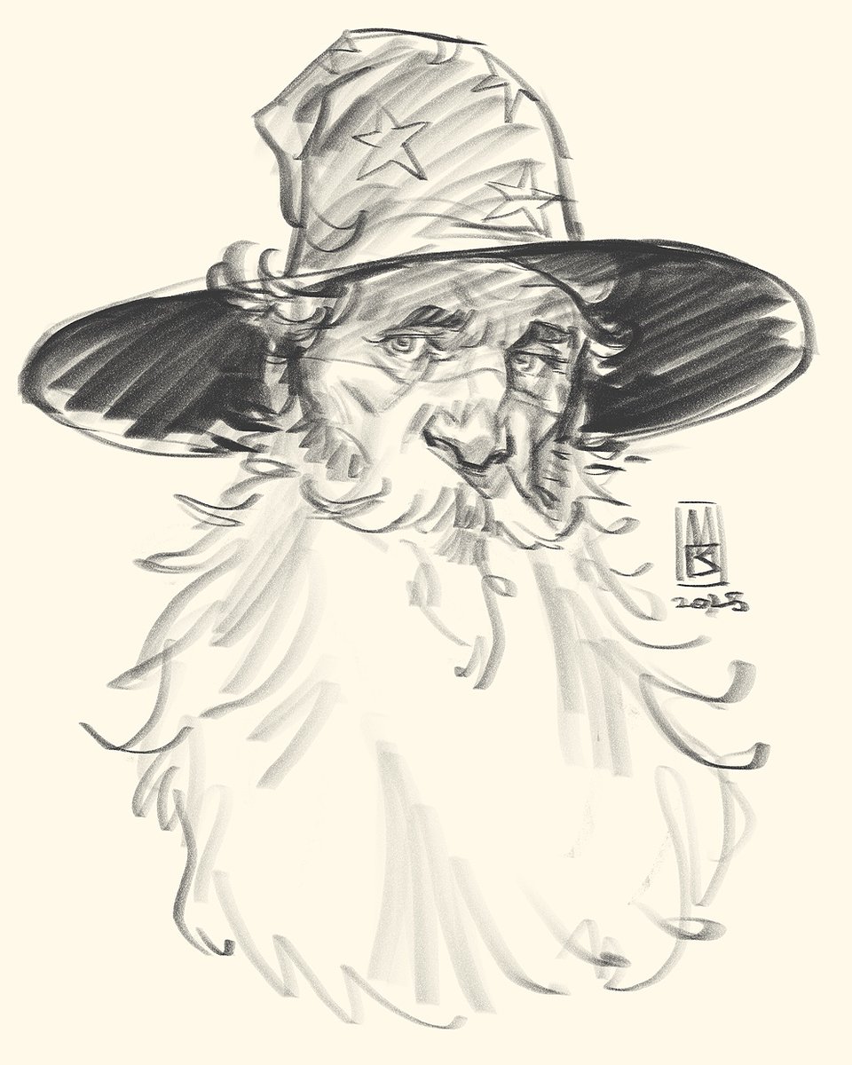 inkgnition's tweet image. Haven't posted in a while. So, here is a wizard in Procreate.